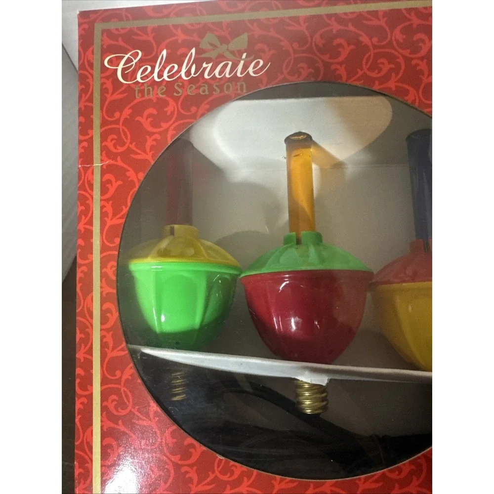 Celebrate The Season 7 Light Bubble Set 94011 Christmas Tree Light NEW!